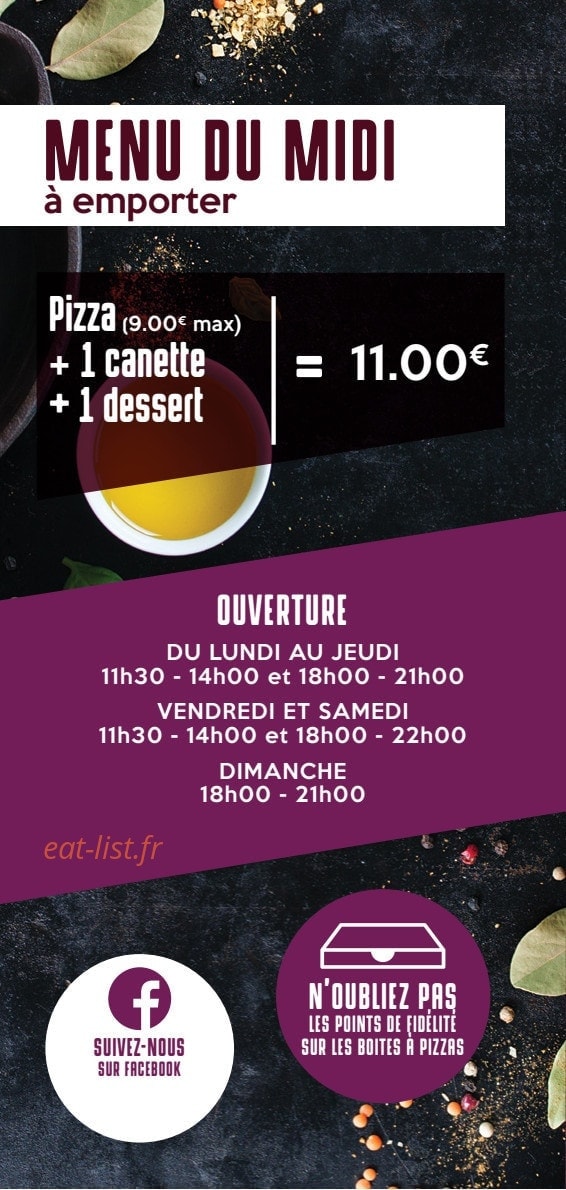 Pizza Saint Martin — carte page 2