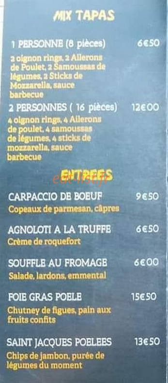 Brasserie de Monceau — carte page 1