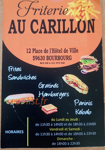 Au Carillon — carte page 1