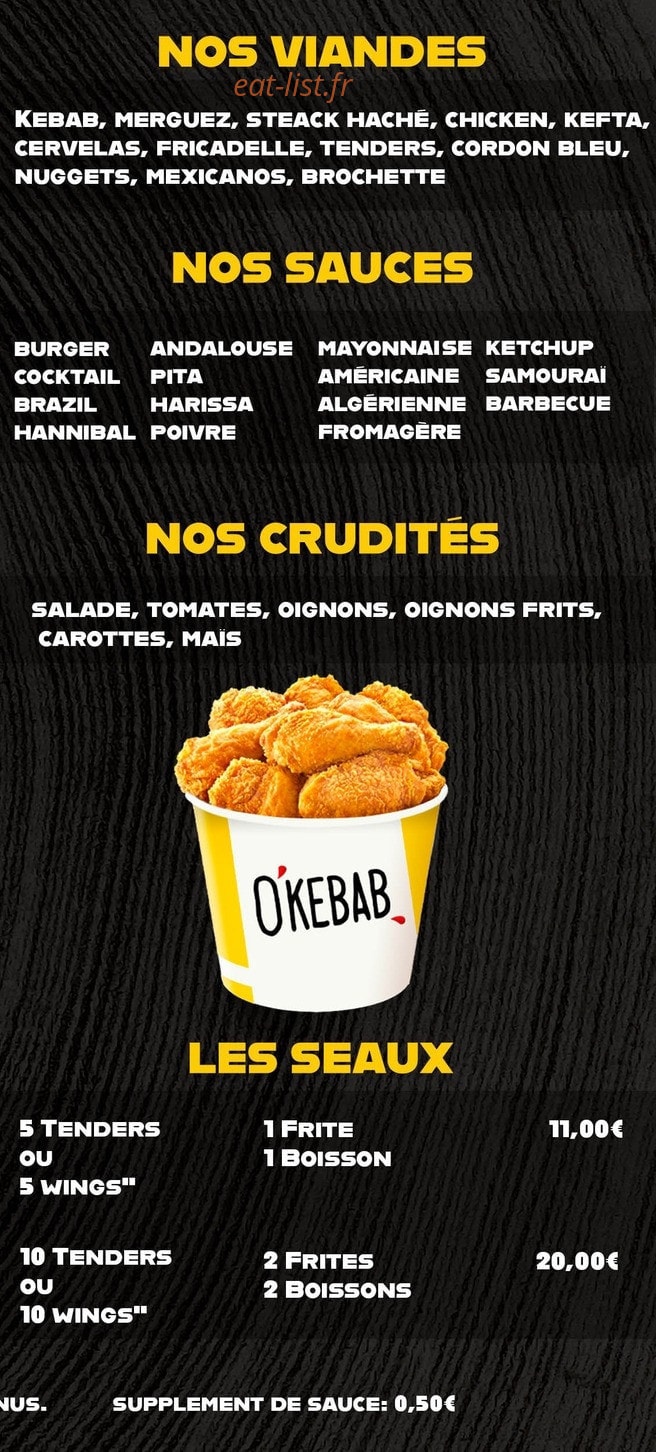 Okebab bbg — carte page 3