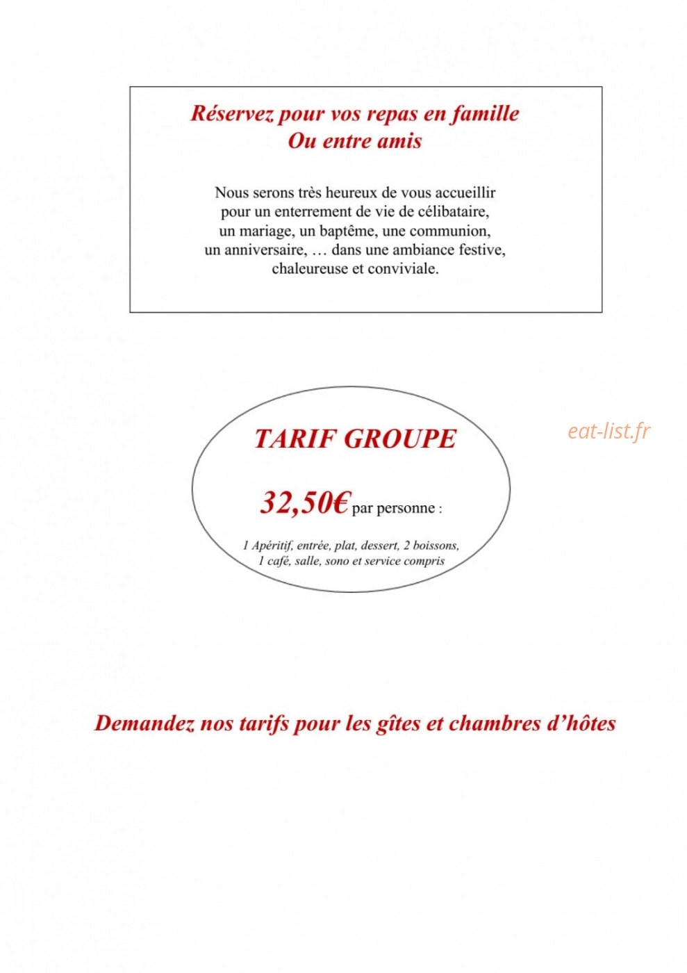 Auberge du Snouk — carte page 8