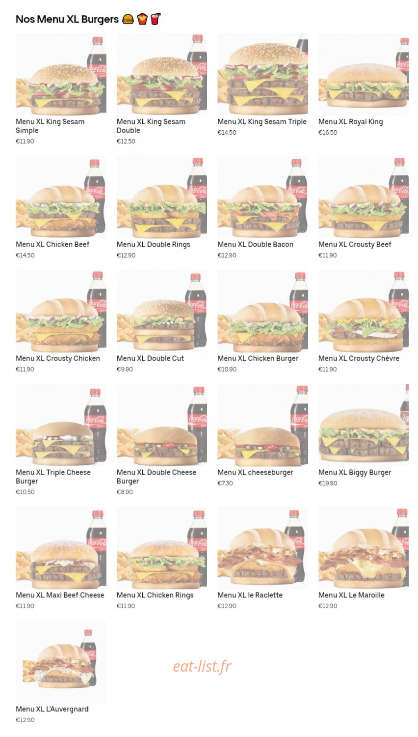 Grill Burger — carte page 3