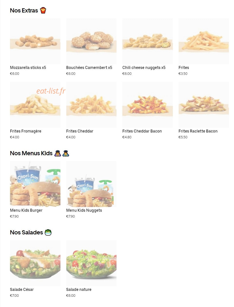 Grill Burger — carte page 5