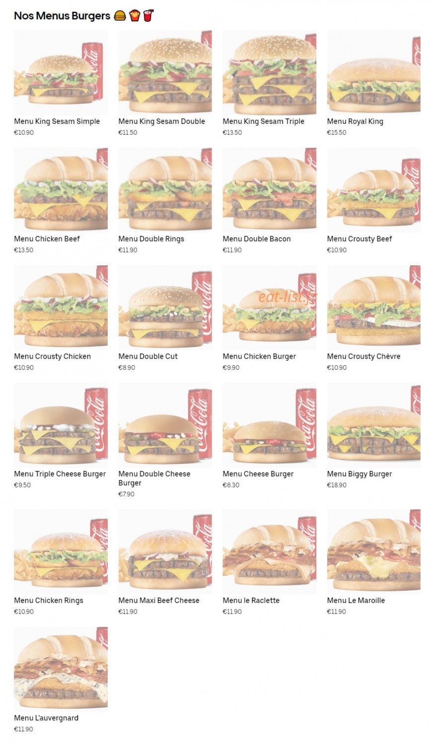 Grill Burger — carte page 2
