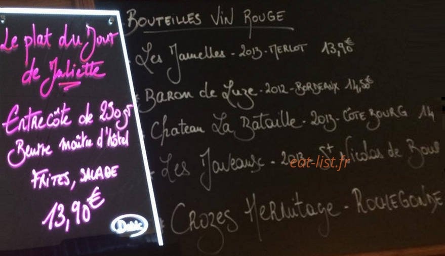 Le Resto de Fed — carte page 1