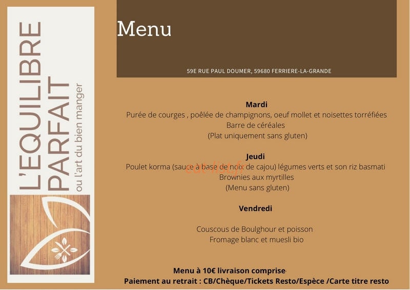 L'équilibre Parfait — carte page 1