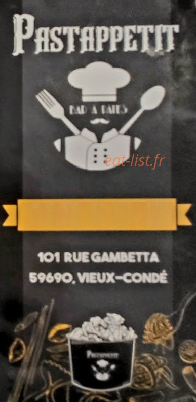 Pastappetit — carte page 1