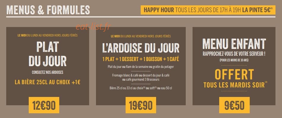 3 Brasseurs — carte page 6