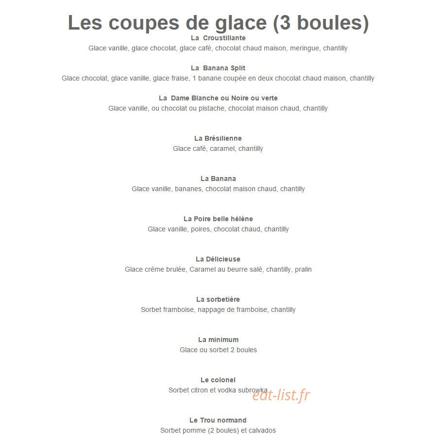 Crêperie Fleur de Sel — carte page 9