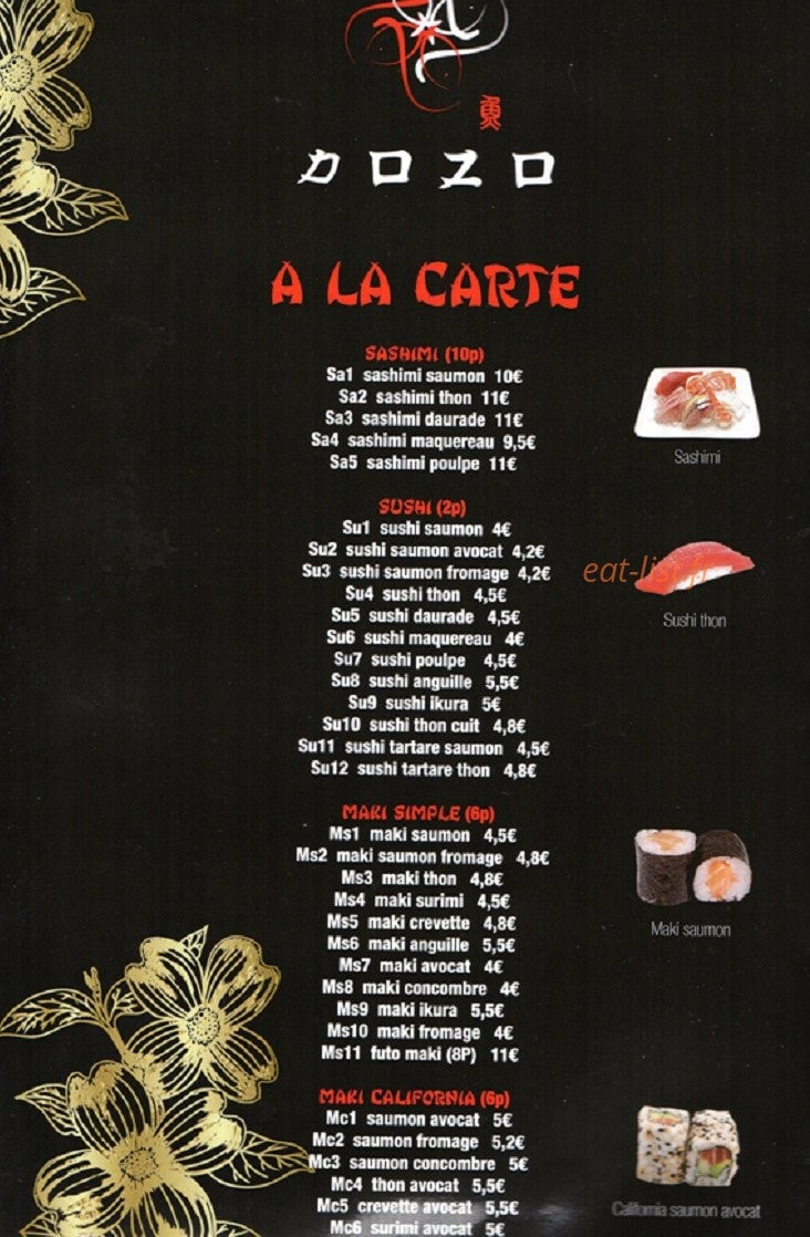 Dozo — carte page 1