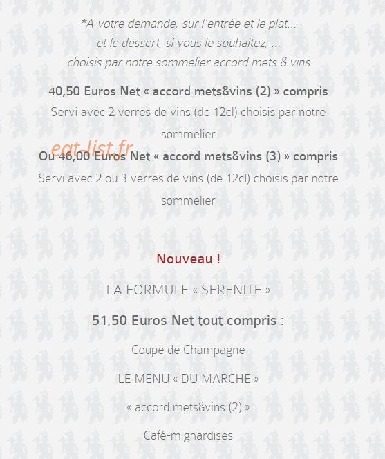 L Auberge de la Garenne — carte page 6