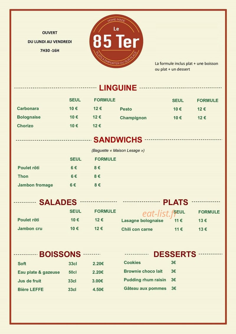 Le 85 Ter — carte page 1