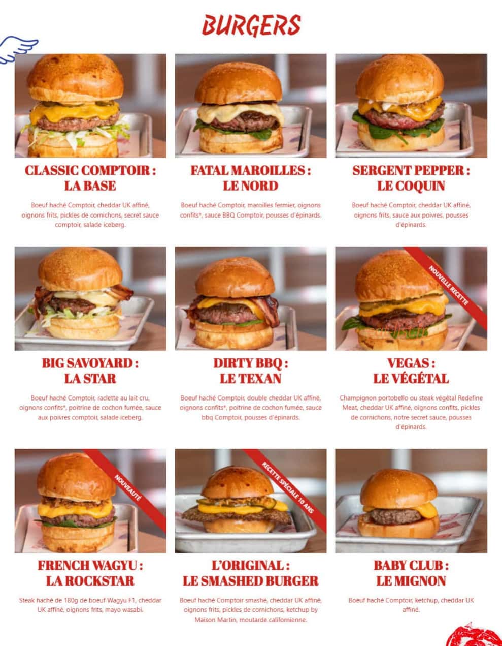 Le Comptoir Volant — carte page 2