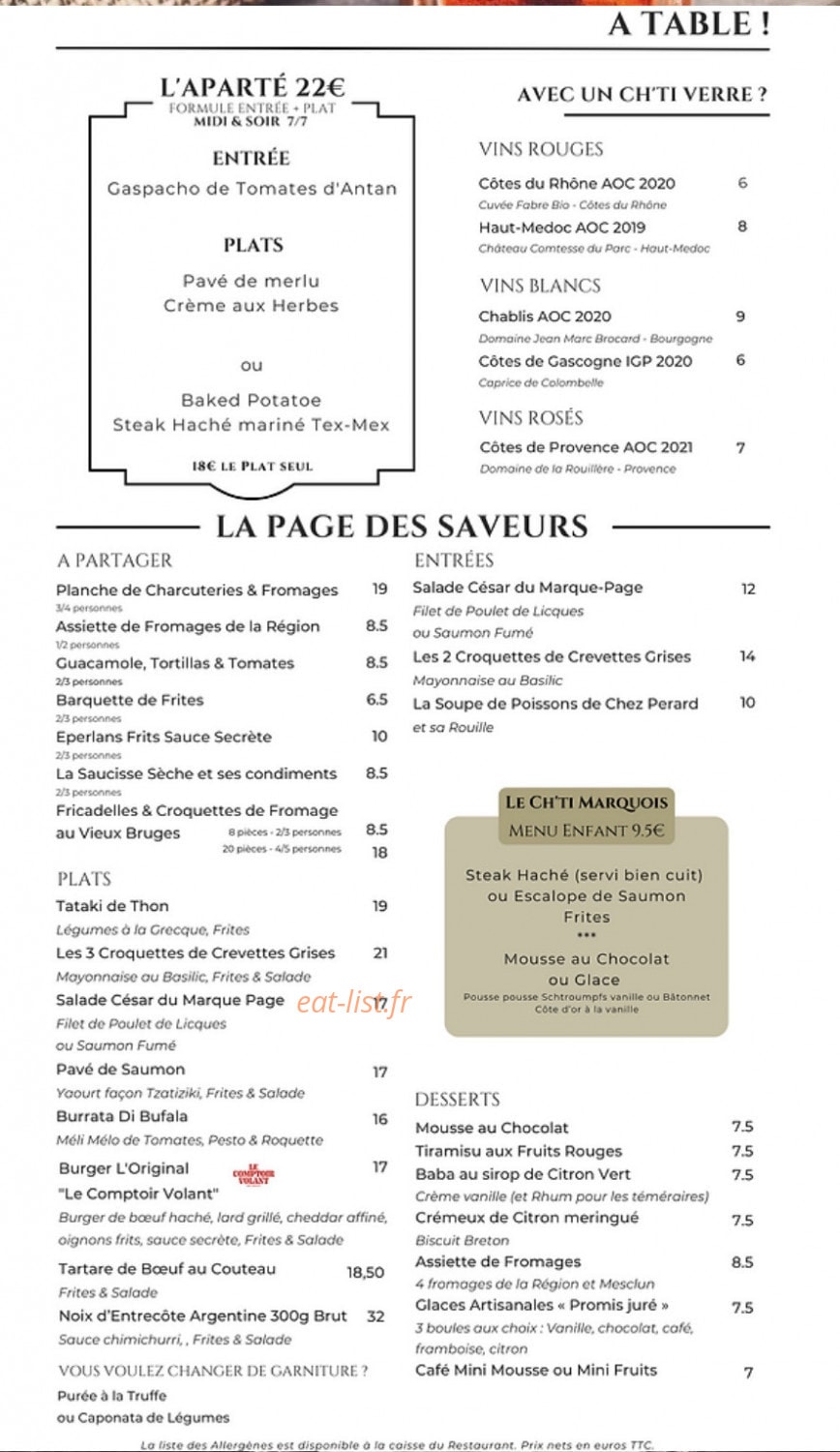 Le Marque Page — carte page 1