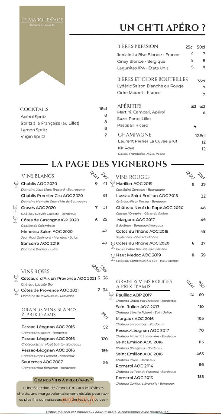 Le Marque Page — carte page 8