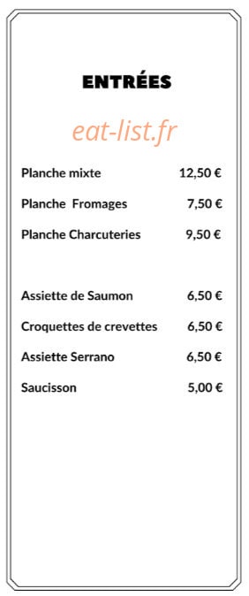 Le Saint Vincent — carte page 1