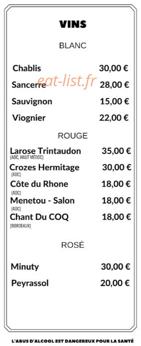 Le Saint Vincent — carte page 10