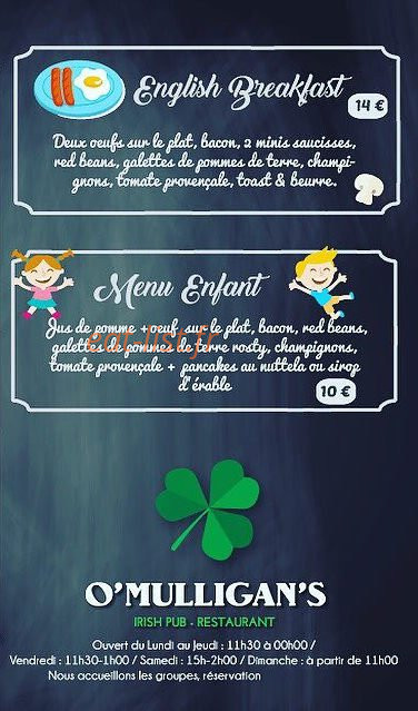 O'Mulligan's — carte page 5