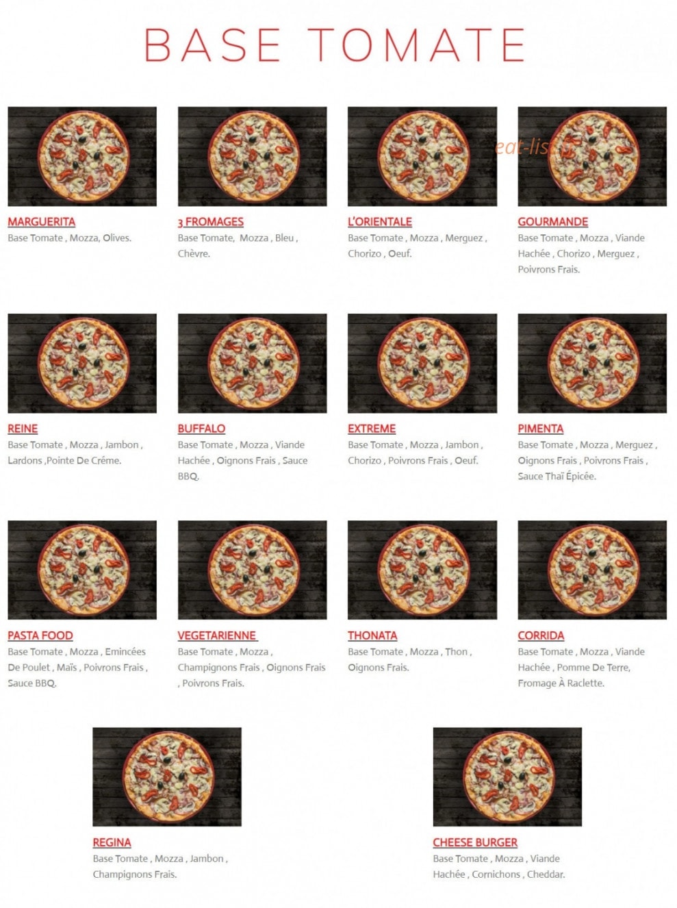 Pasta Food — carte page 2