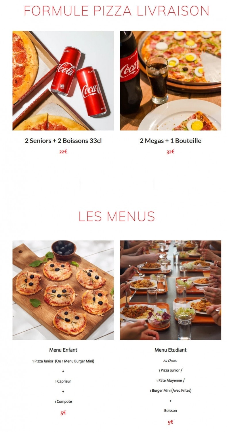 Pasta Food — carte page 7