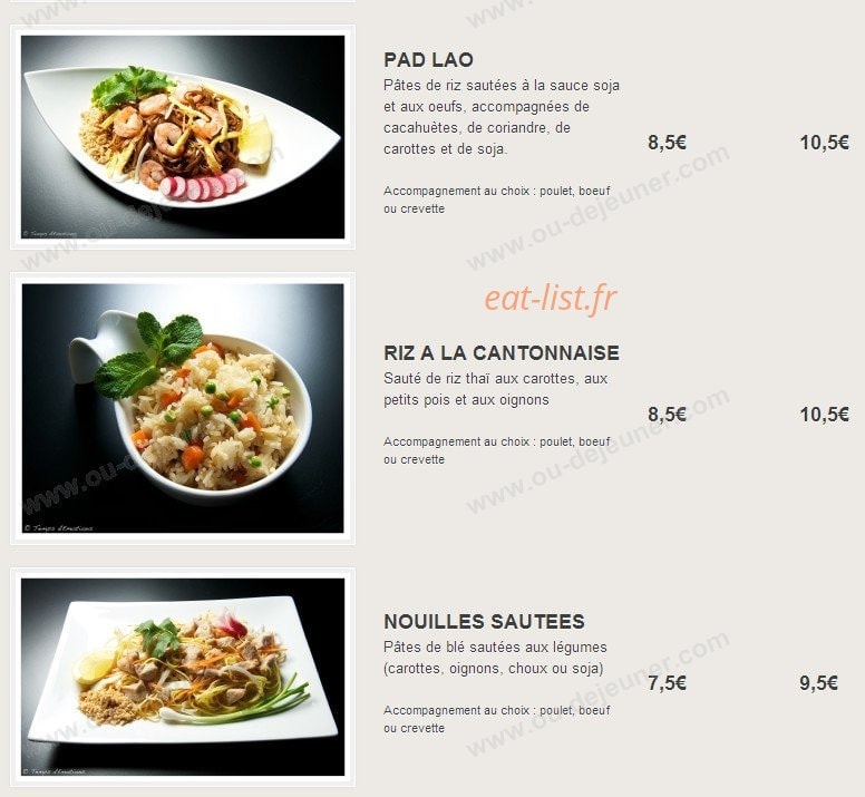 Resto Lao — carte page 3