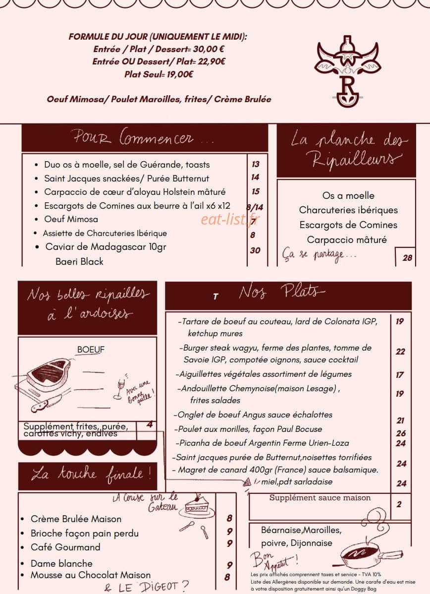 Ripaille — carte page 1