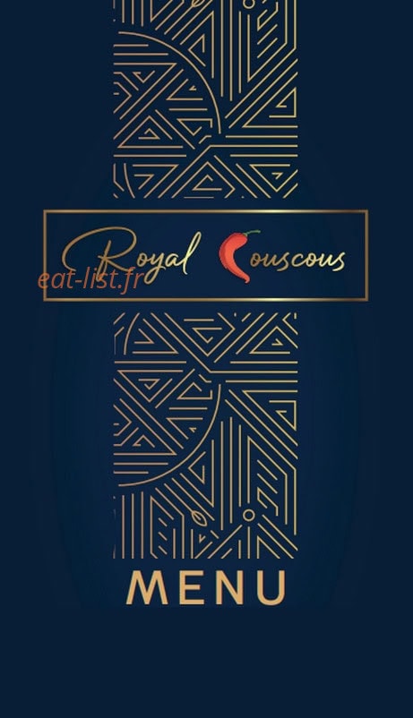 Royal Couscous — carte page 1