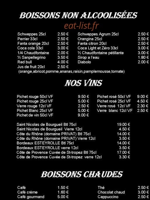 Side Kafé — carte page 4