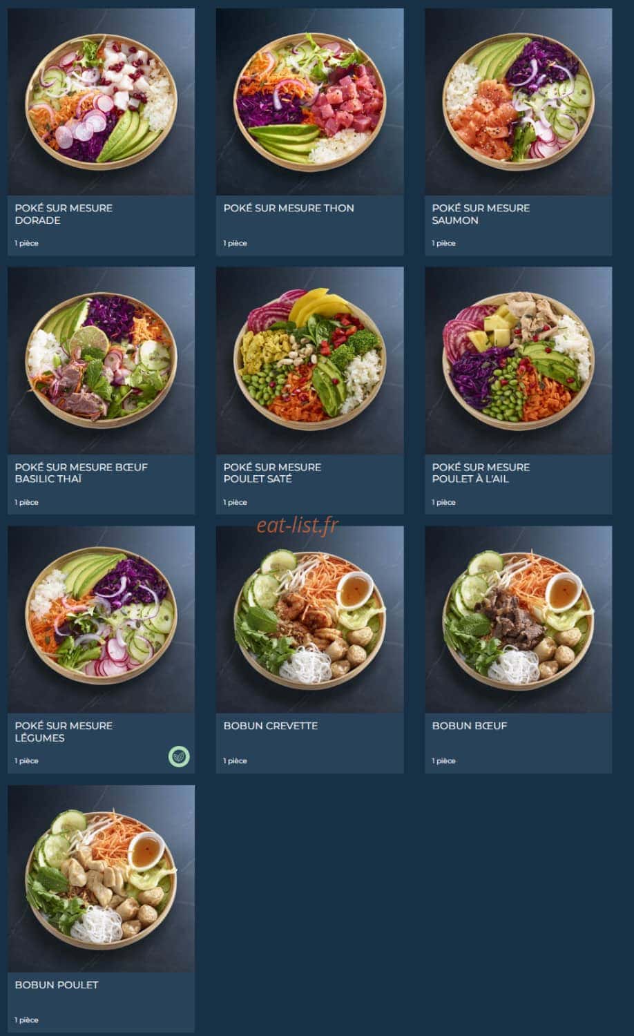 Taobento — carte page 8