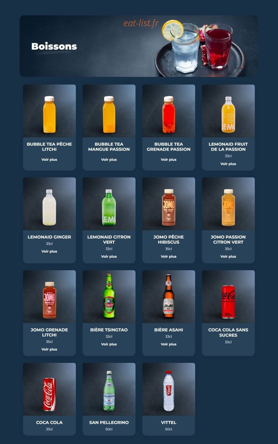 Taobento — carte page 15
