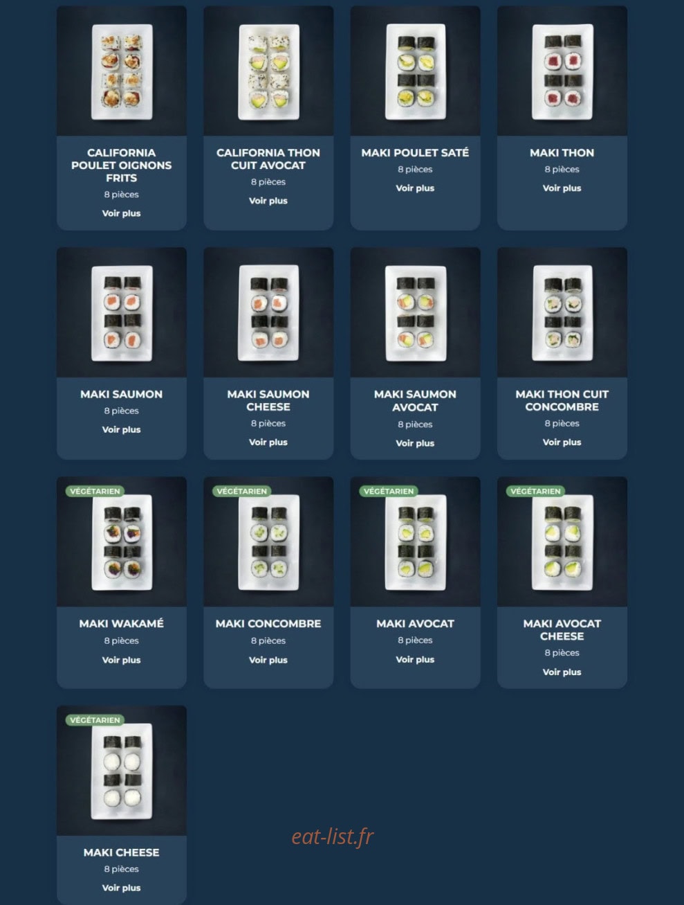 Taobento — carte page 9