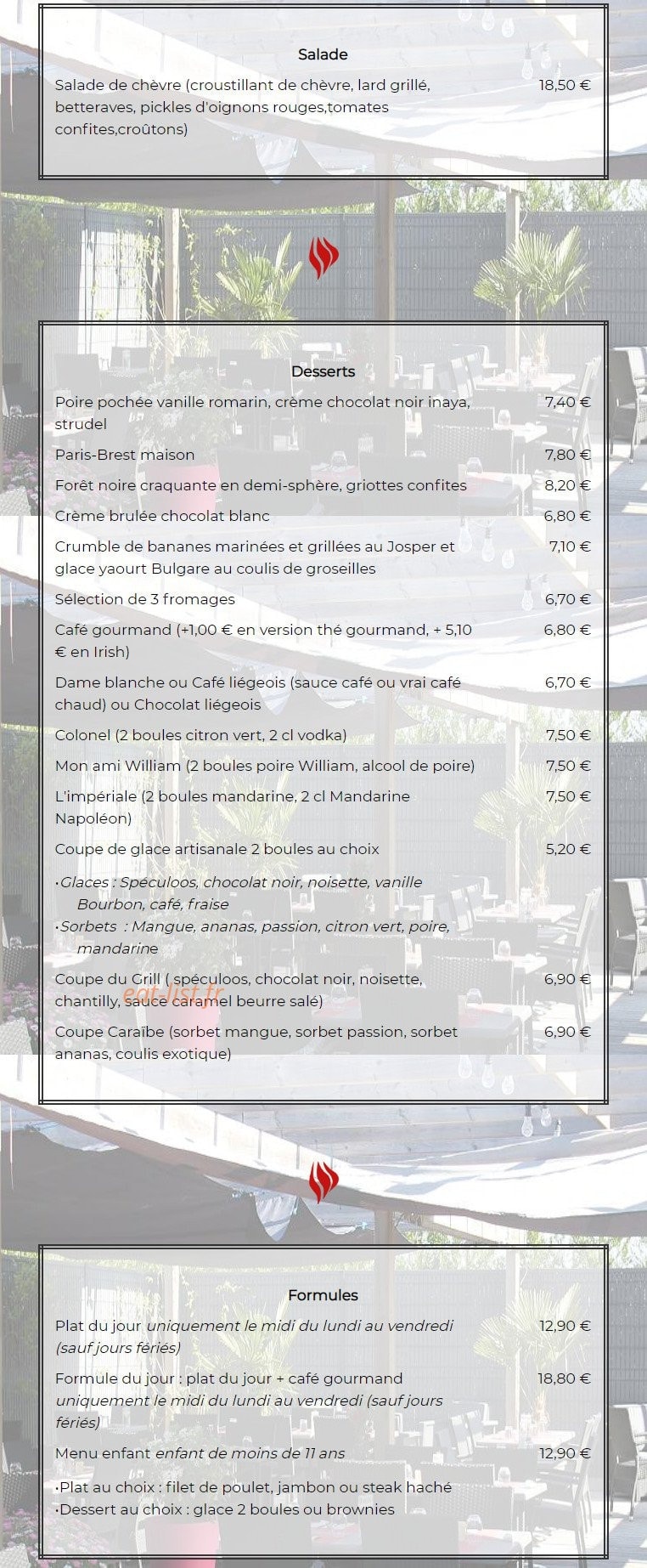 Le Grill — carte page 2