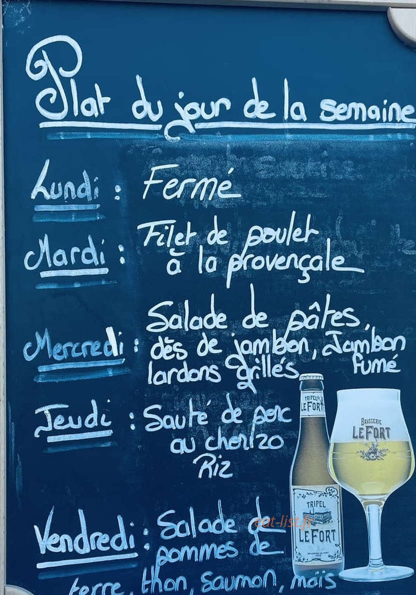 Café de la Place — carte page 1