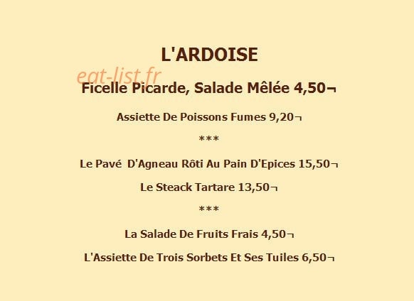 Le Witloof — carte page 6