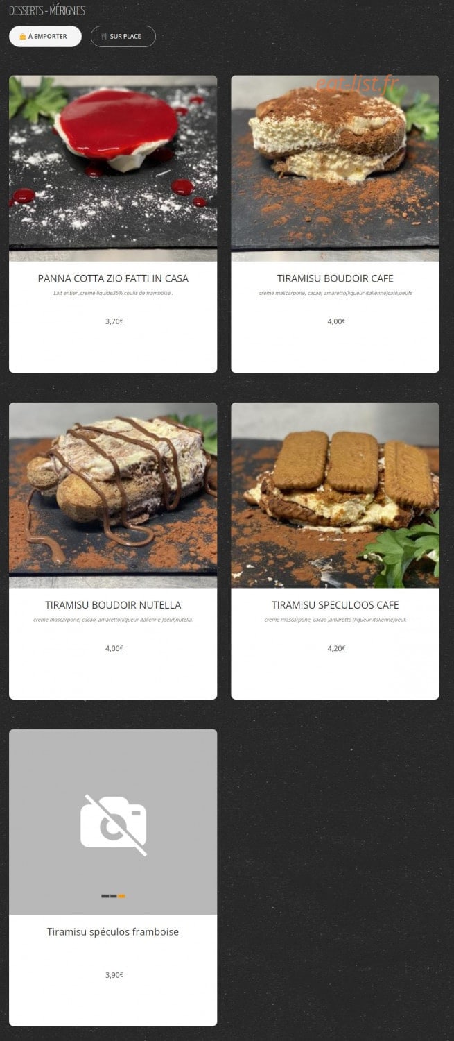 Pizza Zio — carte page 9