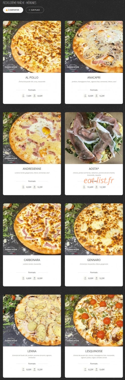 Pizza Zio — carte page 5