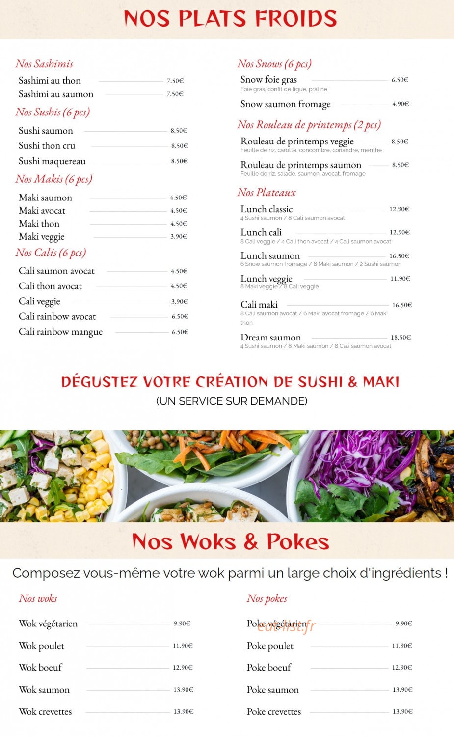 Sushimai — carte page 2