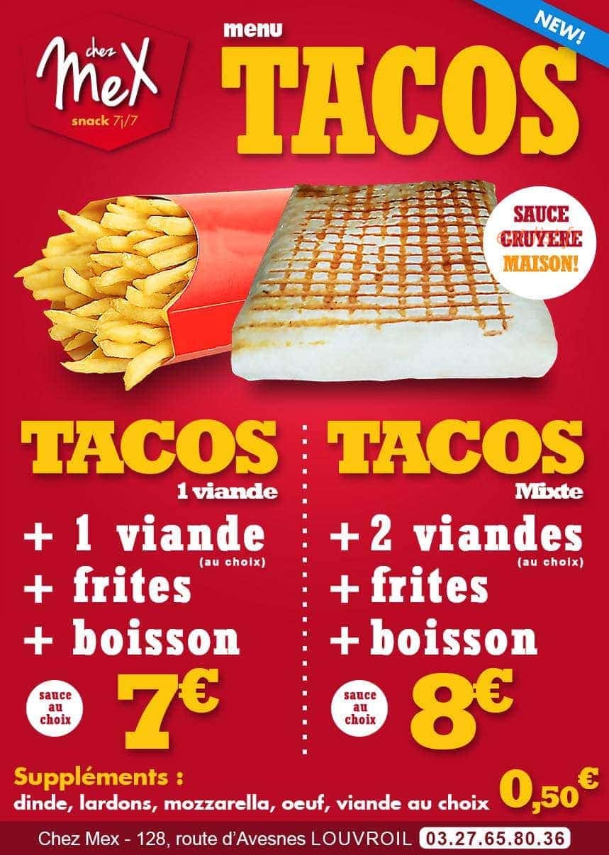 Chez mex — carte page 1