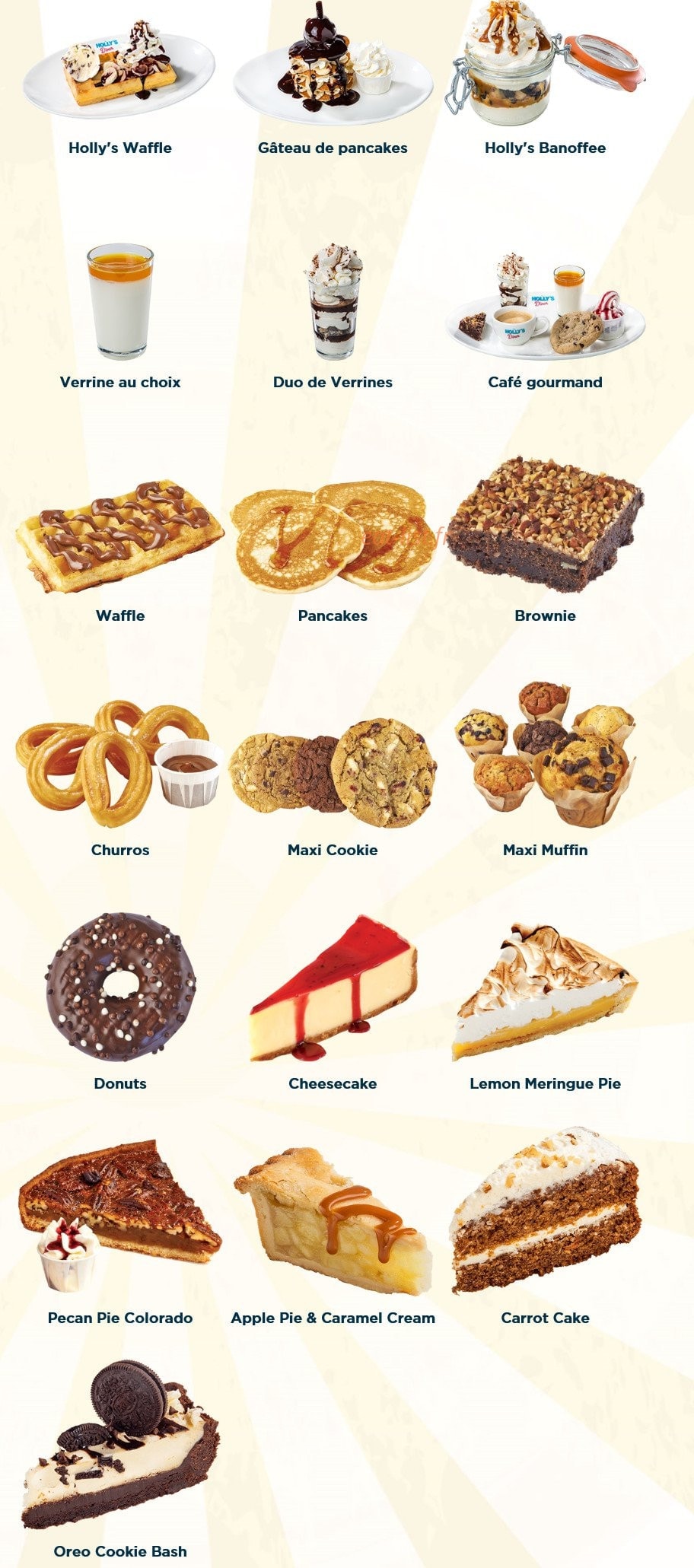 Holly's Diner — carte page 8