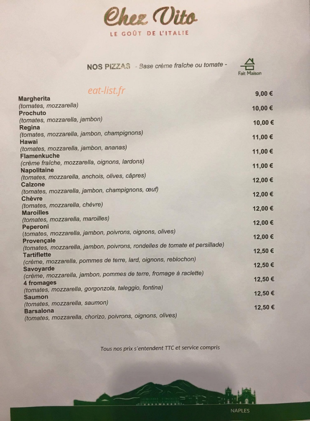 Chez Vito — carte page 2