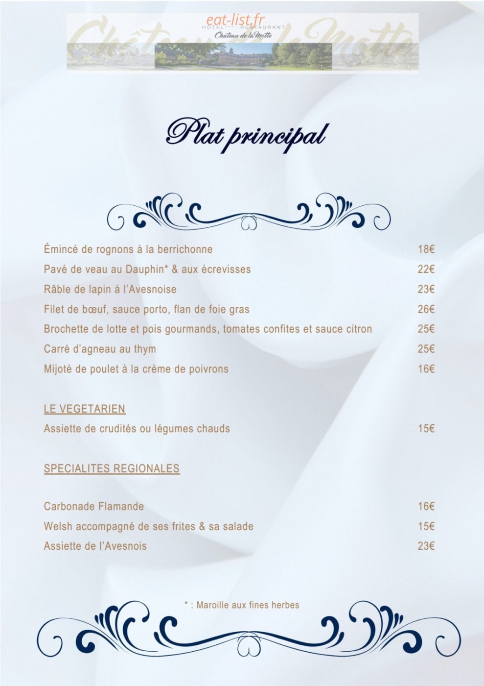Château de la Motte — carte page 7
