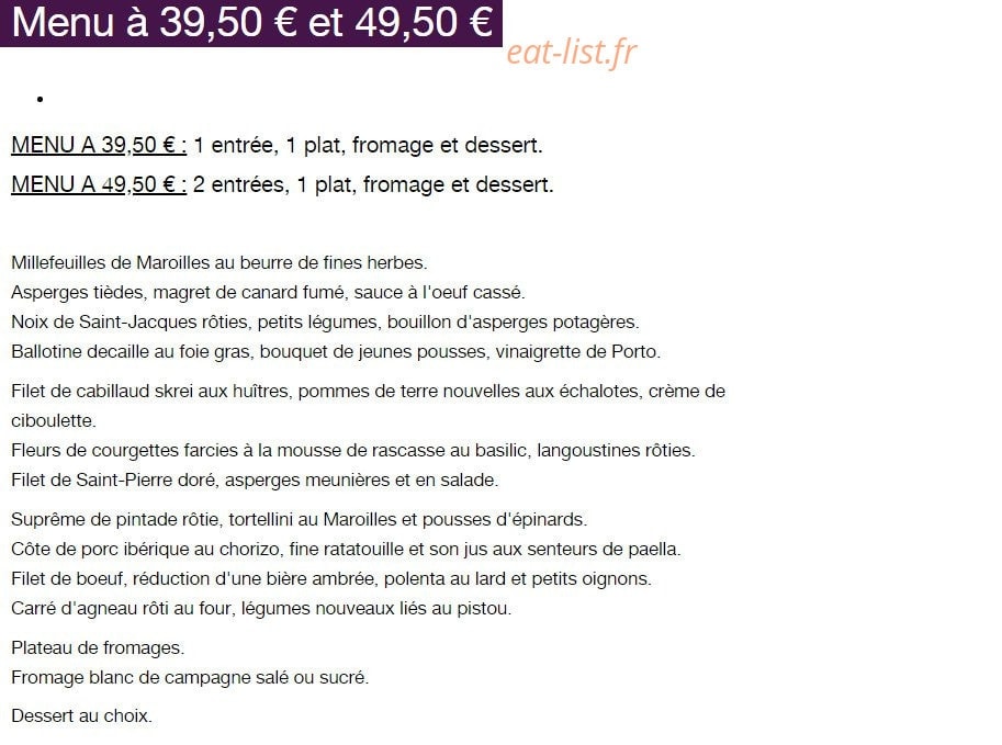 Le Carillon — carte page 2