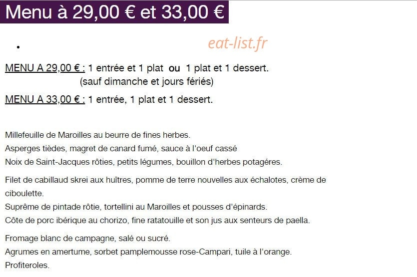 Le Carillon — carte page 1