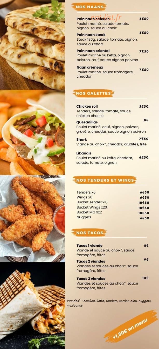 Ben’s burger — carte page 4