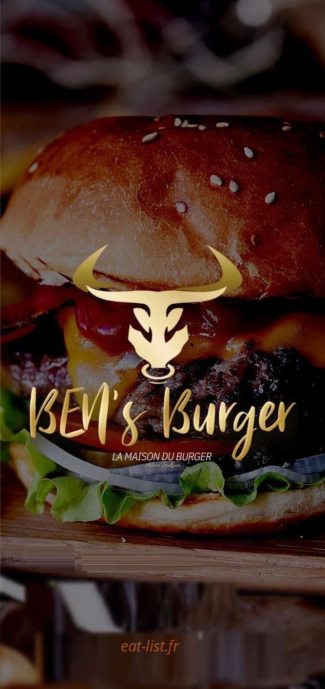 Ben’s burger — carte page 1