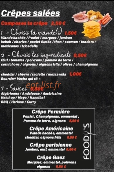 Foody’s — carte page 3