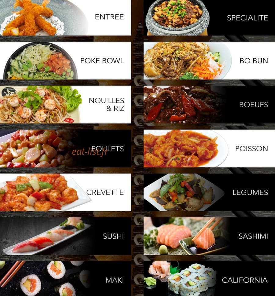 Wok Express — carte page 1