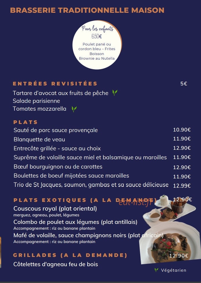 A la Sauce de Manuella — carte page 2