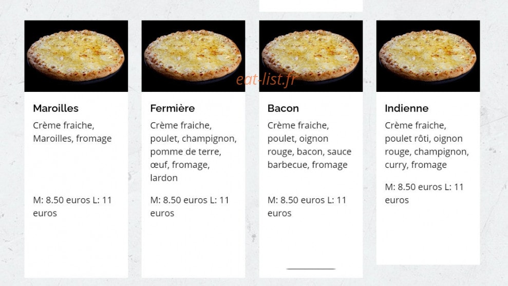 Pizza Factory — carte page 3