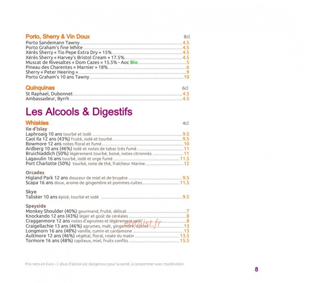 Le Plaza — carte page 12
